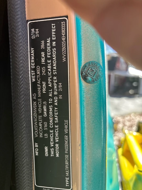 1984 Volkswagen Vanagon - Image 11 of 11