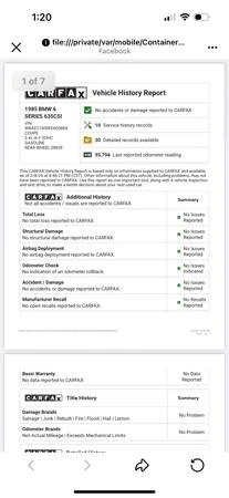 1985 BMW E24 6 Series - Image 10 of 15