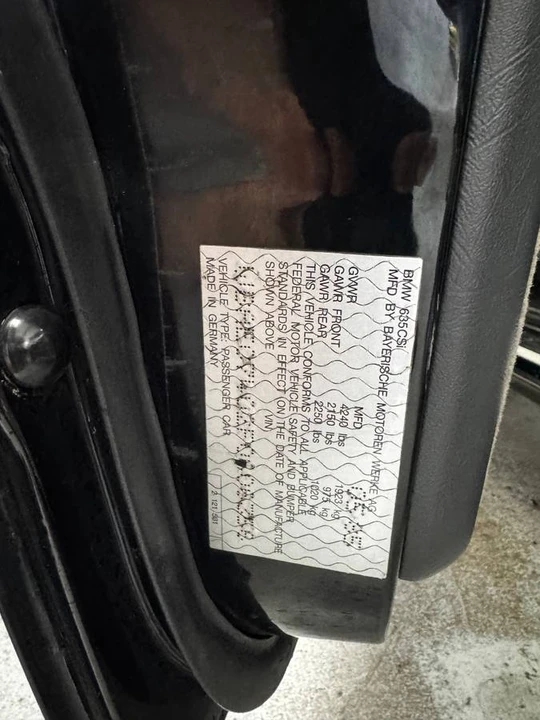 1985 BMW E24 6 Series - Image 7 of 15