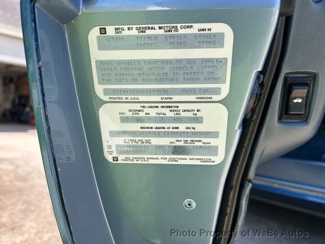 1985 Chevrolet Corvette C4 - Image 18 of 18