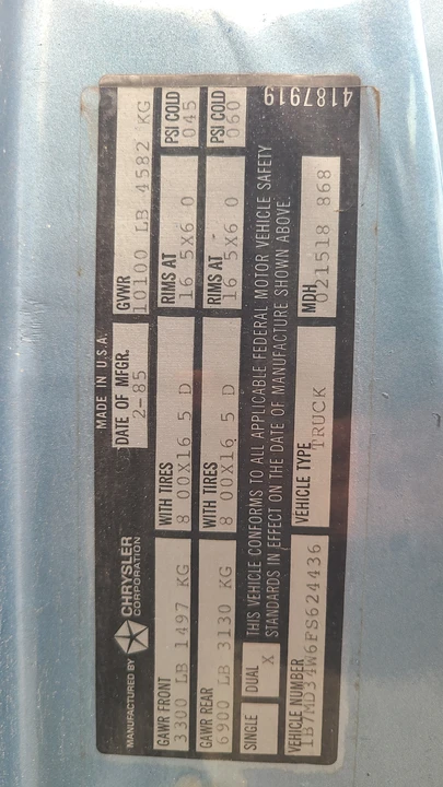 1985 Dodge D Series - Image 11 of 28