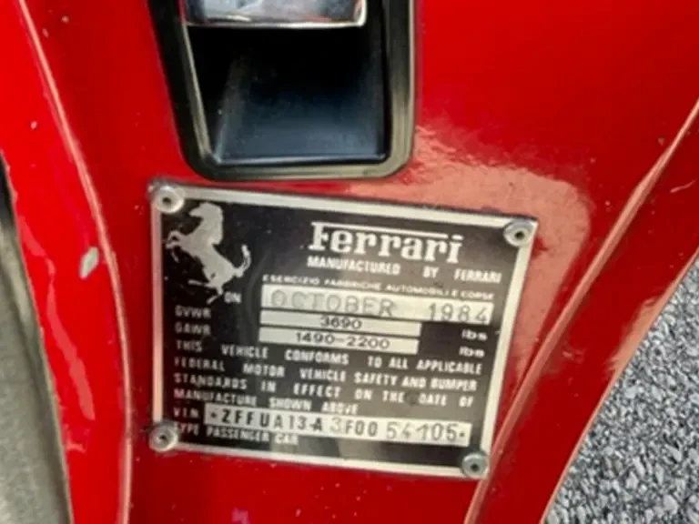 1985 Ferrari 308 GTS QV - Image 17 of 17