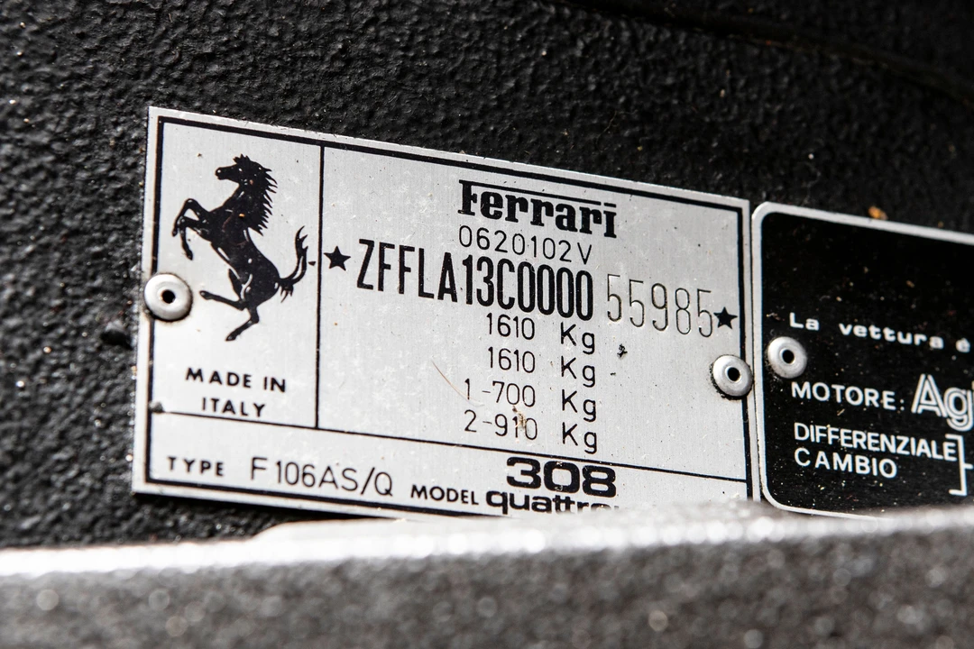 1985 Ferrari 308 GTS QV - Image 27 of 31