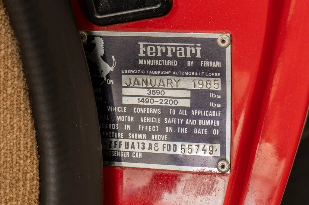 1985 Ferrari 308 GTS - Image 20 of 31