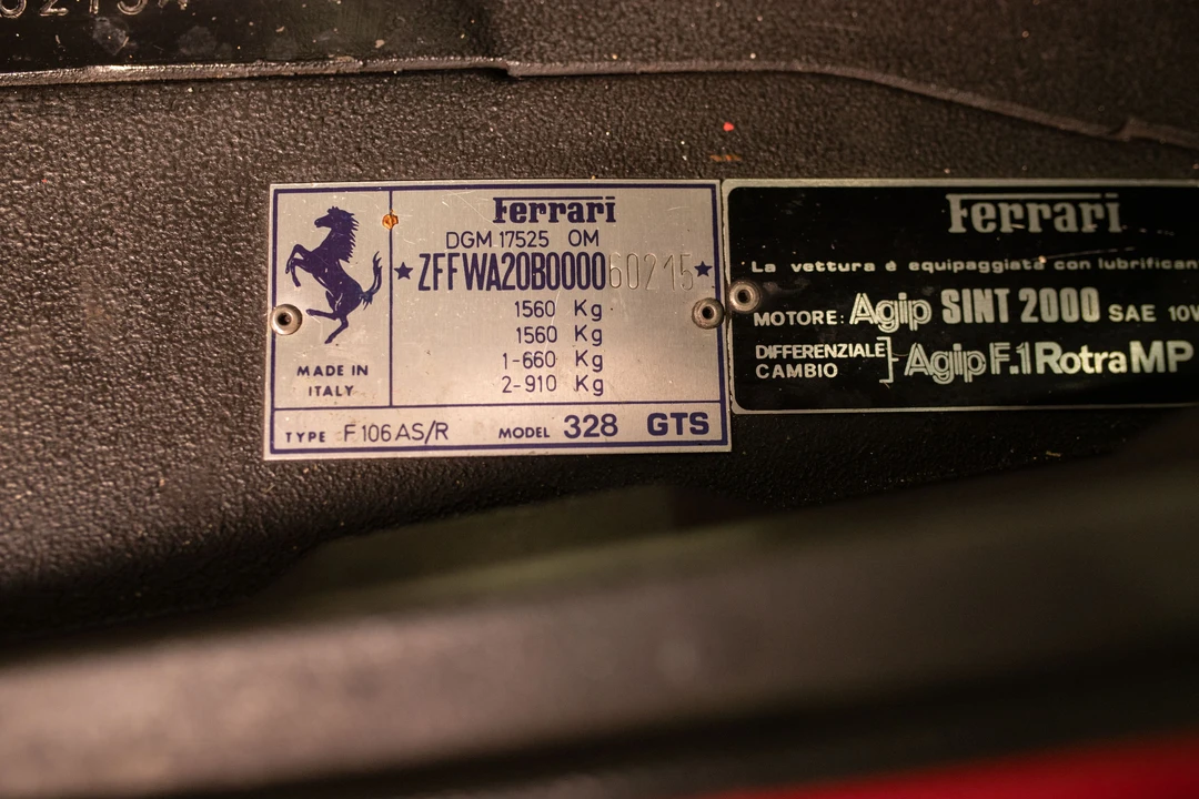 1985 Ferrari 328 GTS - Image 10 of 31