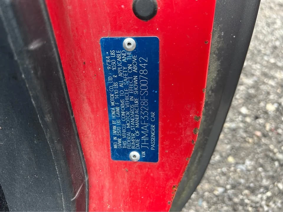 1985 Honda CR-X 1st Gen - Image 10 of 10