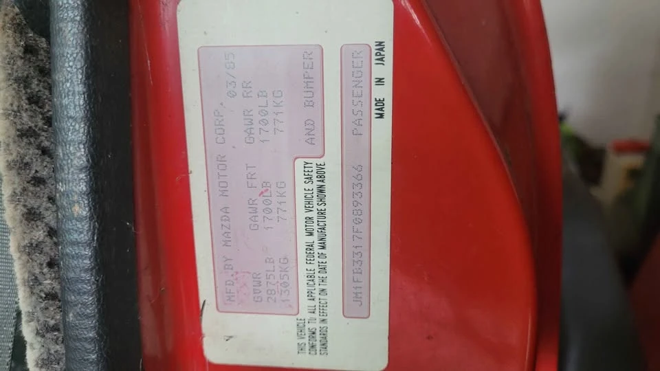 1985 Mazda RX-7 SA & FB - Image 7 of 12