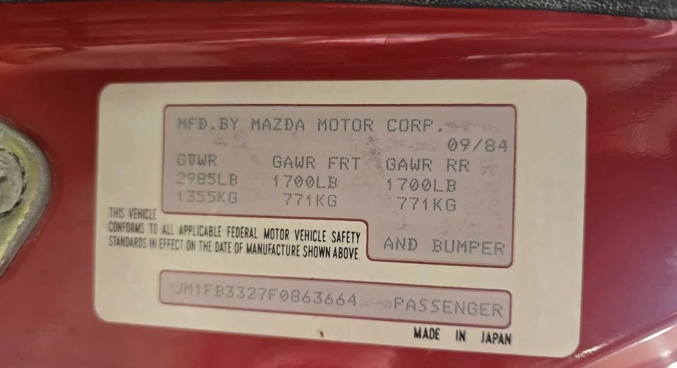 1985 Mazda RX-7 FC - Image 12 of 14