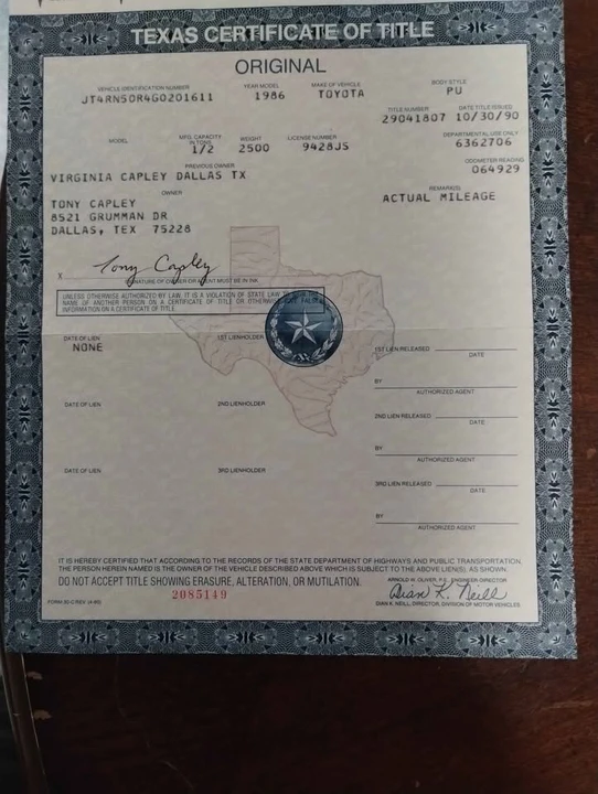 1985 Toyota 86 - Image 2 of 2