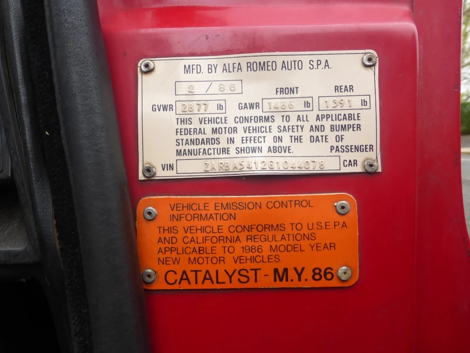 1986 Alfa Romeo Series 3 - Image 21 of 31