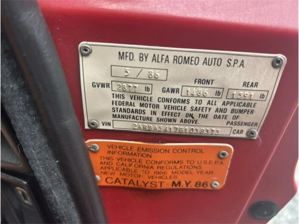 1986 Alfa Romeo Series 3 - Image 14 of 15