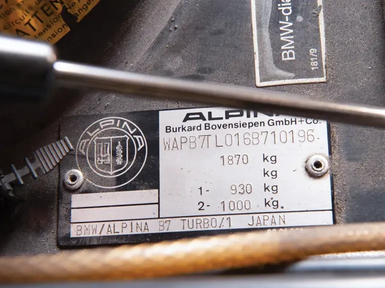 1986 BMW Alpina B7 - Image 8 of 8