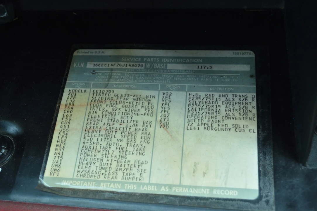 1986 Chevrolet C/K 3rd Gen - Image 18 of 21