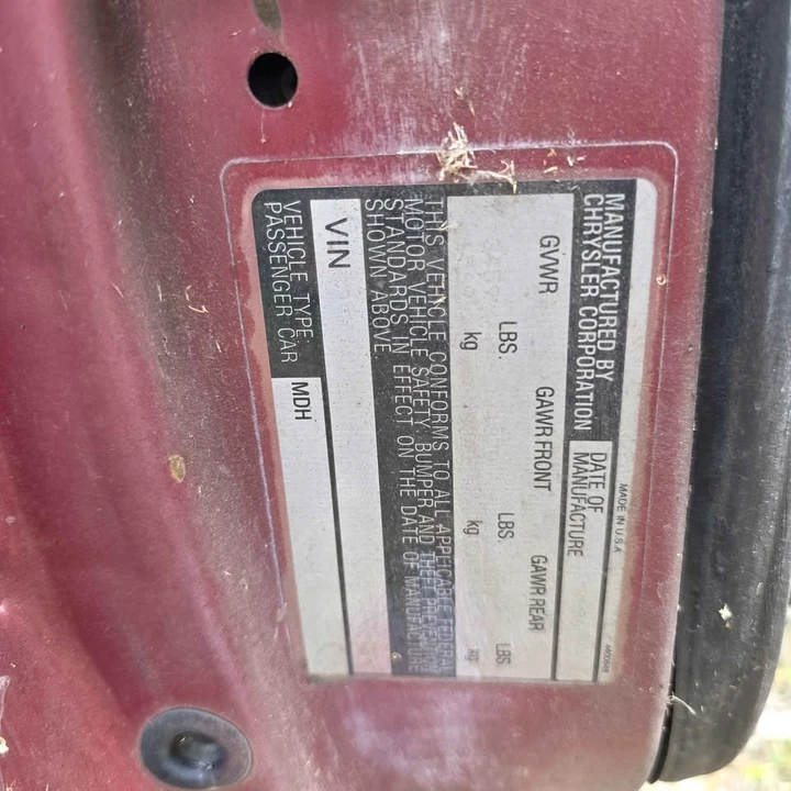 1986 Dodge Charger 5th Gen - Image 14 of 16