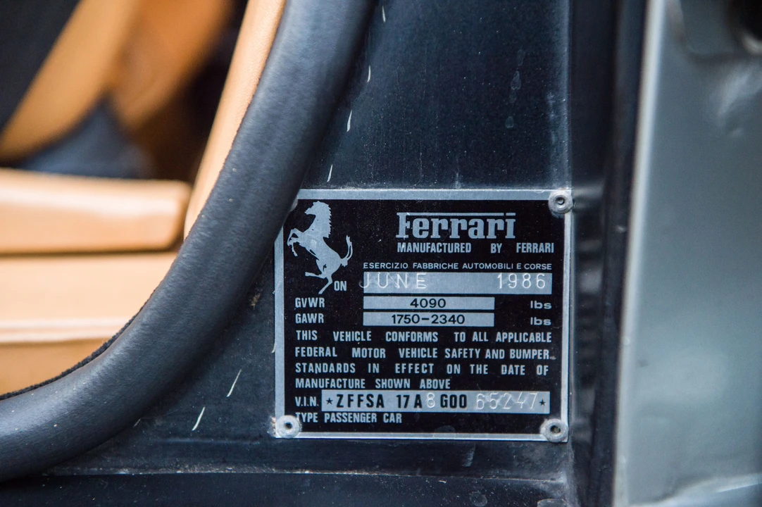 1986 Ferrari Testarossa - Image 31 of 31