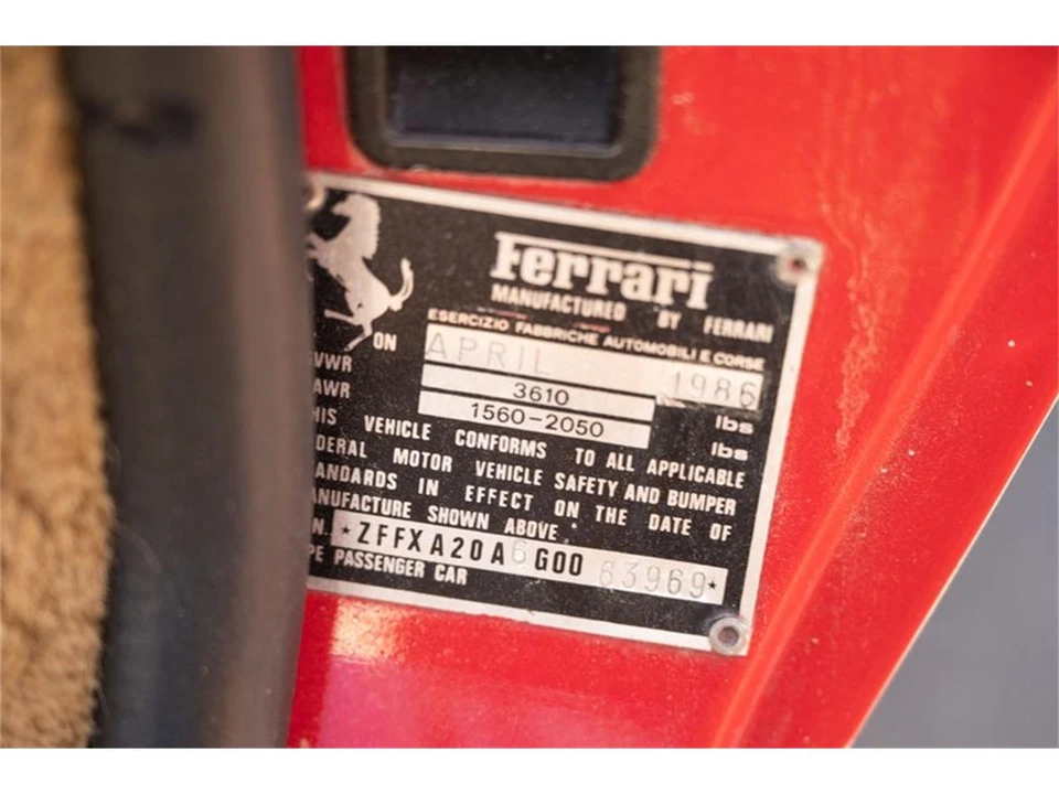 1986 Ferrari 328 - Image 24 of 30