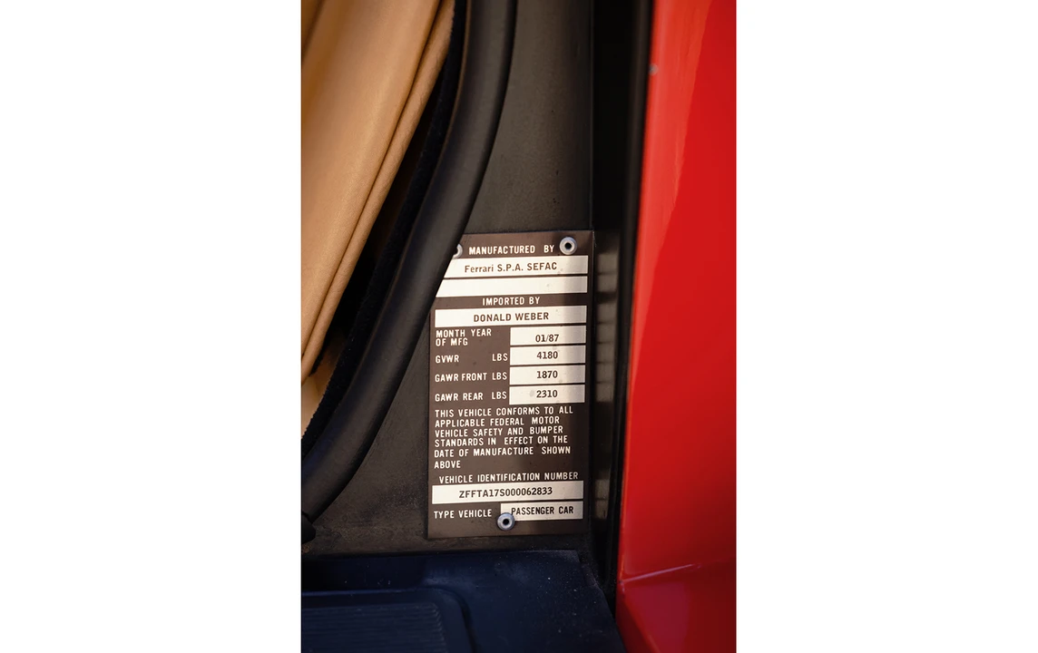 1986 Ferrari Testarossa - Image 24 of 31