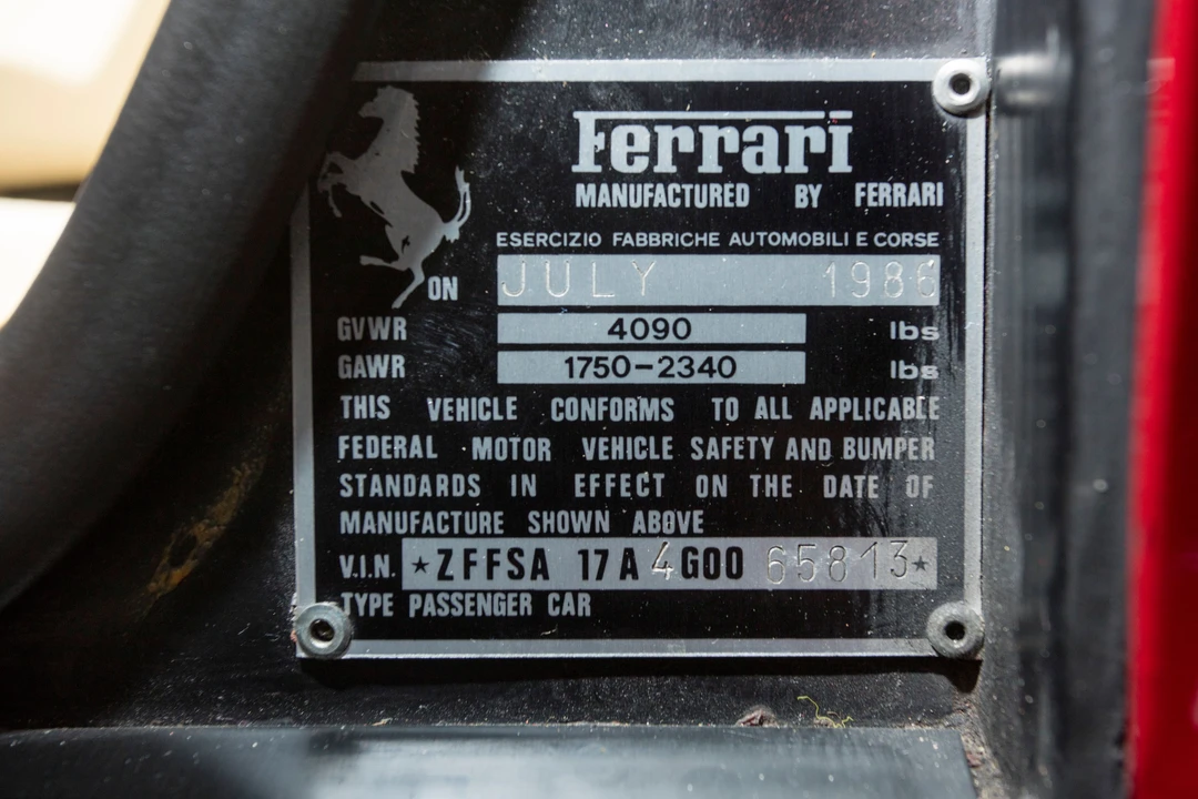 1986 Ferrari Testarossa - Image 22 of 31