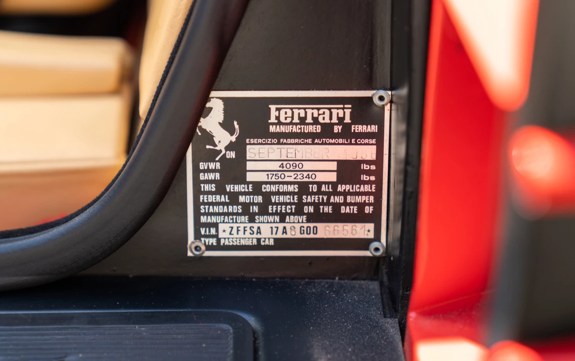1986 Ferrari Testarossa - Image 18 of 26