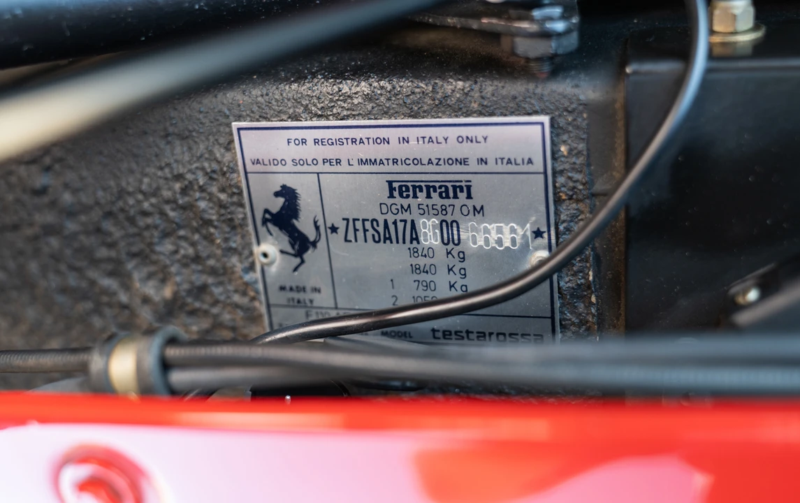 1986 Ferrari Testarossa - Image 24 of 26