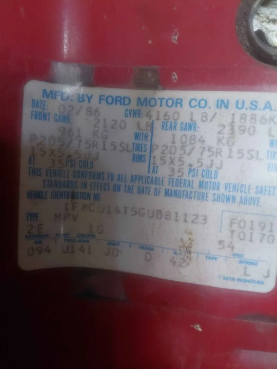 1986 Ford Bronco 3rd Gen - Image 8 of 8