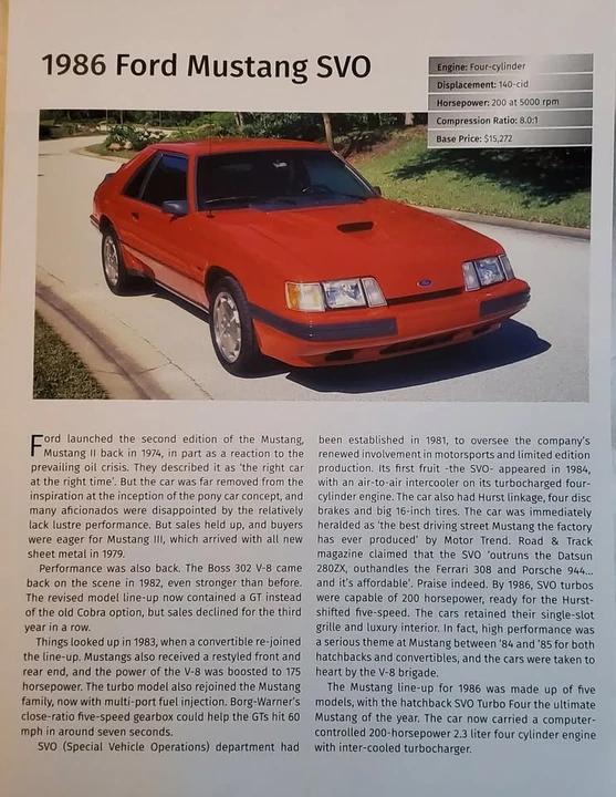 1986 Ford Mustang SVO 3rd Gen - Image 8 of 10