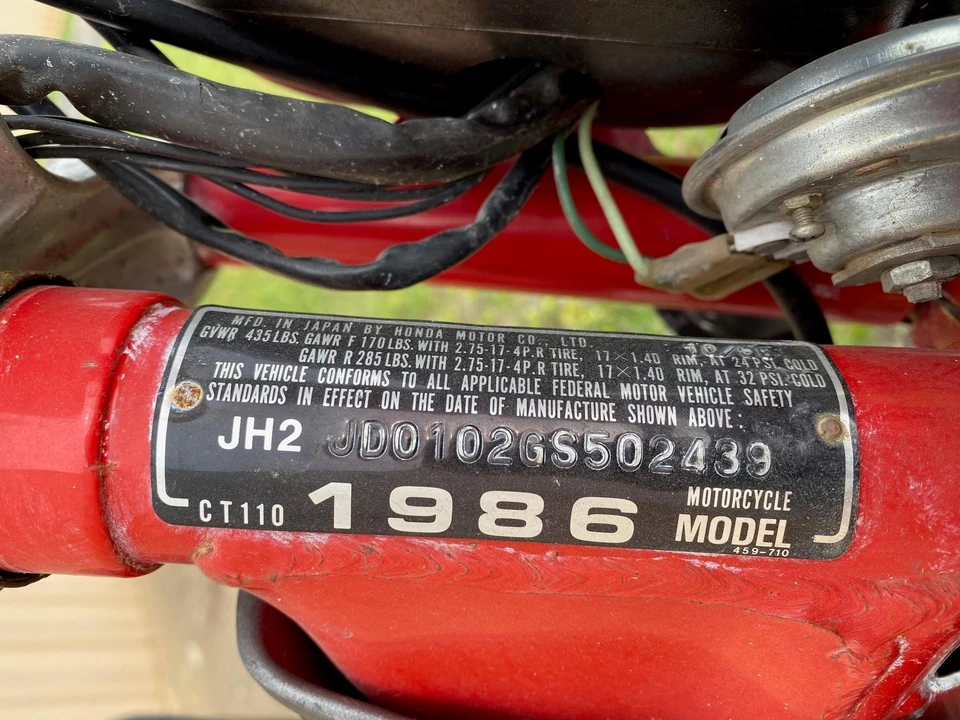 1986 Honda CT110 - Image 26 of 31