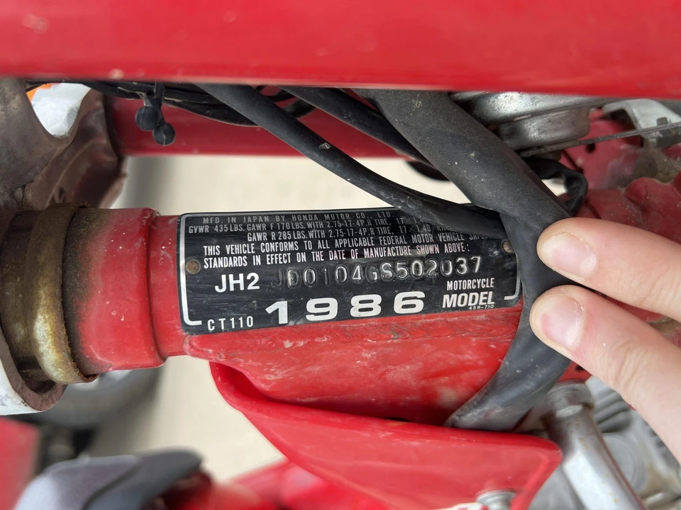 1986 Honda CT110 - Image 31 of 31