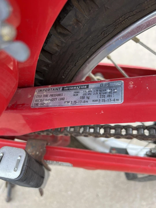 1986 Honda CT110 - Image 30 of 31