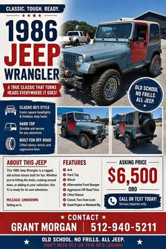1986 Jeep Wrangler