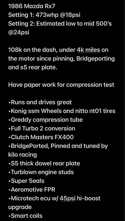 1986 Mazda RX-7 FC - Image 18 of 20