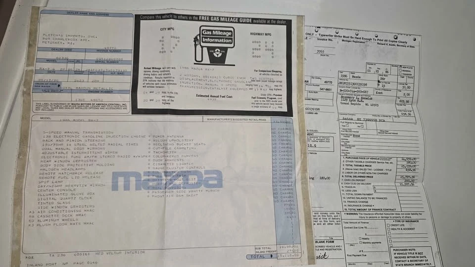 1986 Mazda RX-7 FC - Image 10 of 10