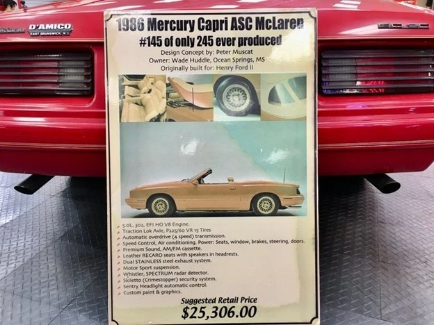 1986 Mercury Capri - Image 3 of 3