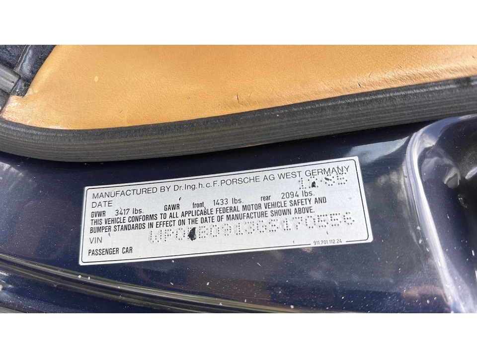 1986 Porsche 911 Carrera 3.2 - Image 27 of 31