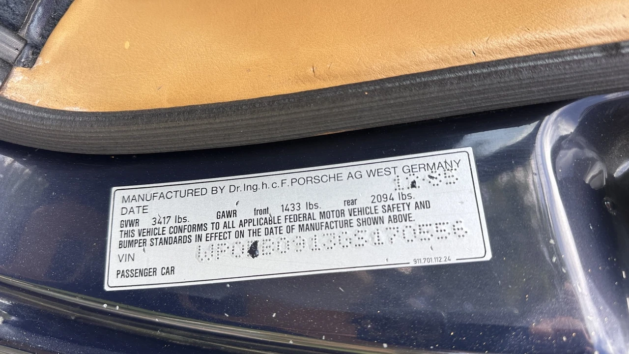 1986 Porsche 911 Carrera 3.2 - Image 28 of 31
