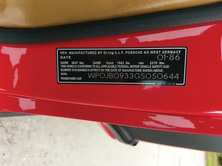 1986 Porsche 930 Turbo - Image 12 of 14