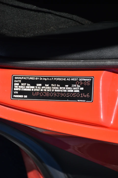 1986 Porsche 930 Turbo - Image 9 of 9
