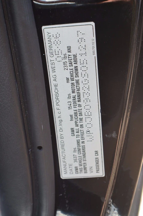 1986 Porsche 930 Turbo - Image 29 of 31