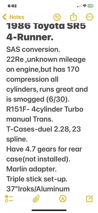 1986 Toyota 4Runner 1st Gen - Image 5 of 10