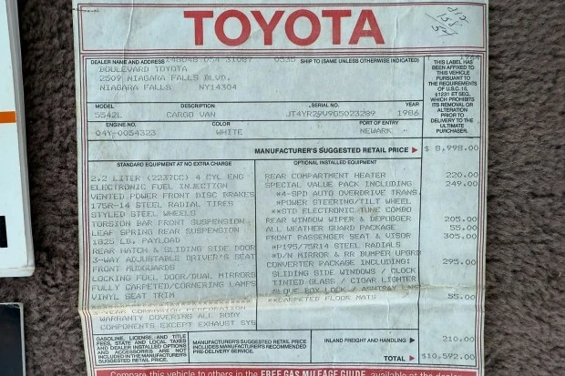 1986 Toyota HiAce 3rd Gen - Image 9 of 9