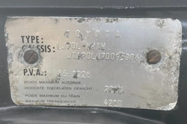 1986 Toyota J70 Land Cruiser - Image 8 of 8