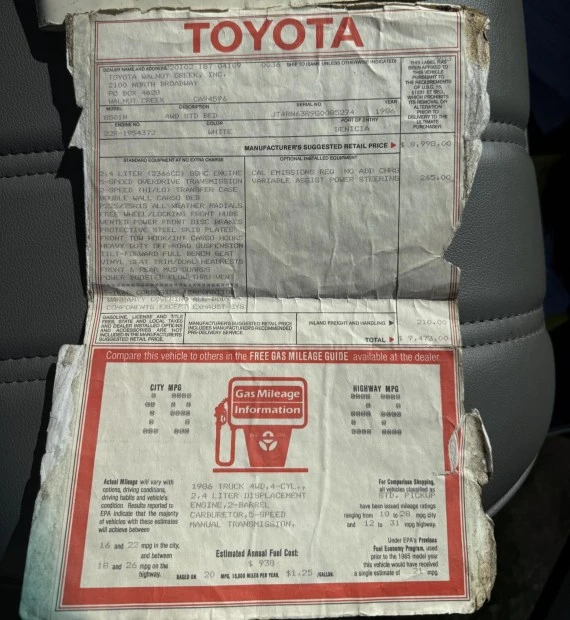 1986 Toyota Hilux 4th Gen - Image 8 of 8