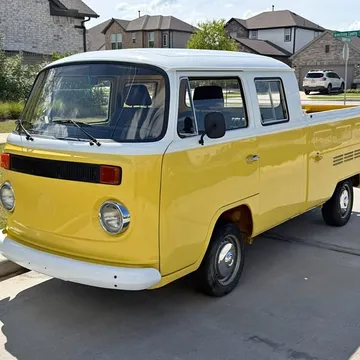 1986 Volkswagen vw bus double cab pickup bay window t2