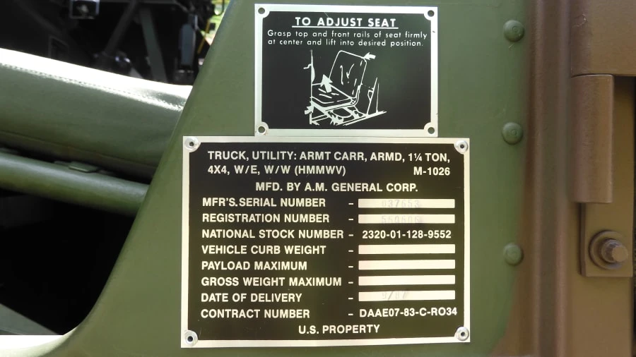 1987 AM General Hummer - Image 11 of 13