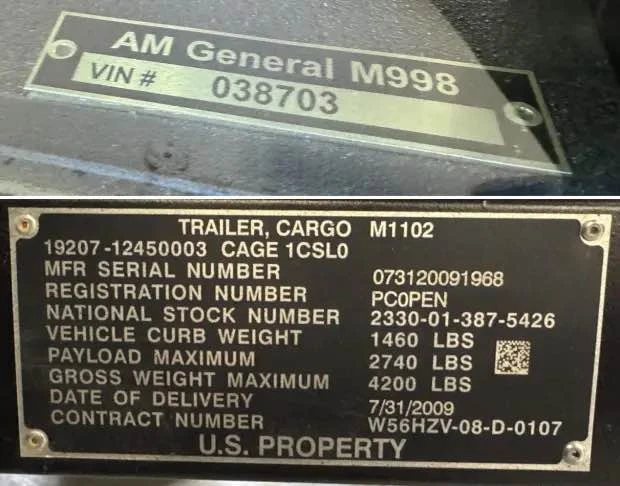 1987 AM General Hummer - Image 7 of 13