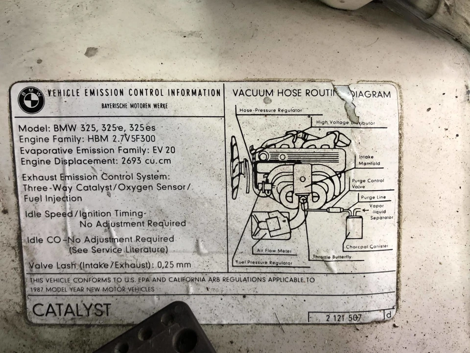 1987 BMW E30 3 Series - Image 27 of 31