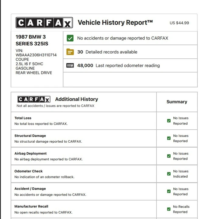 1987 BMW E30 3 Series - Image 3 of 21