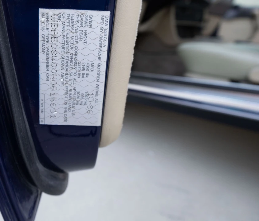 1987 BMW E24 6 Series - Image 9 of 31