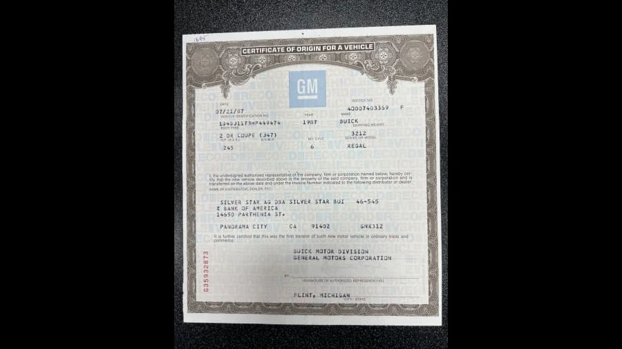 1987 Buick Grand National GNX - Image 28 of 28
