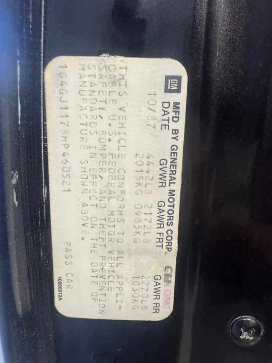 1987 Buick Regal - Image 18 of 21